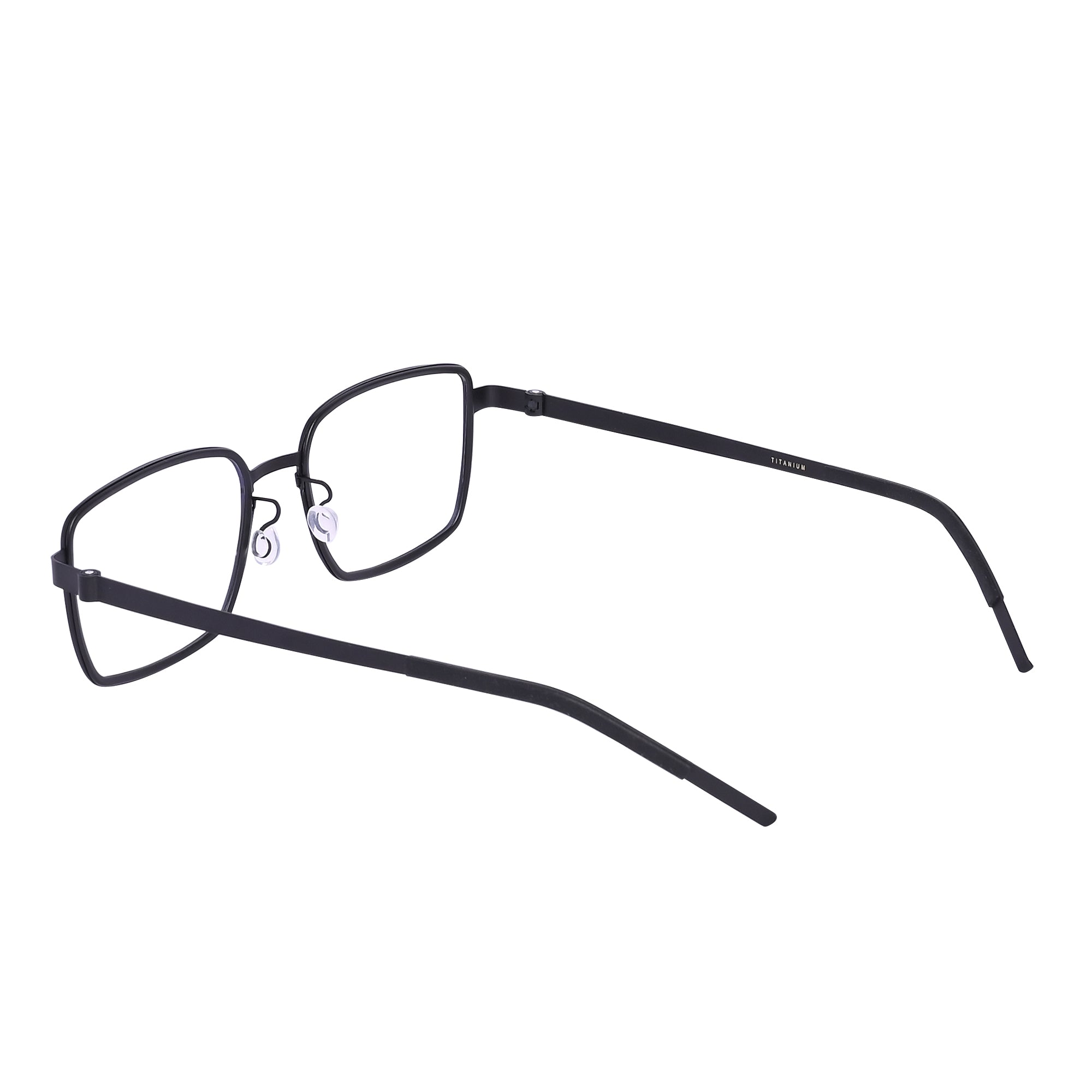 Black Titanium Square Eyeglasses - LG-001 GRBLK