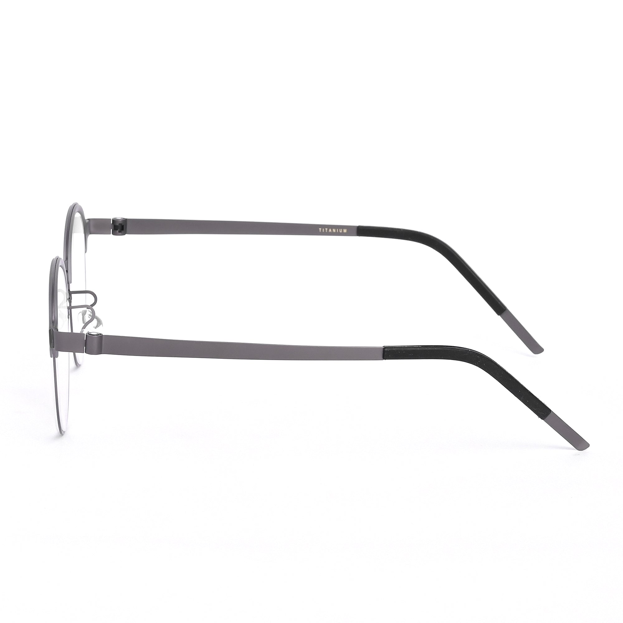 Grey Round Keymount Computer Eyeglasses - LG-004 GRY