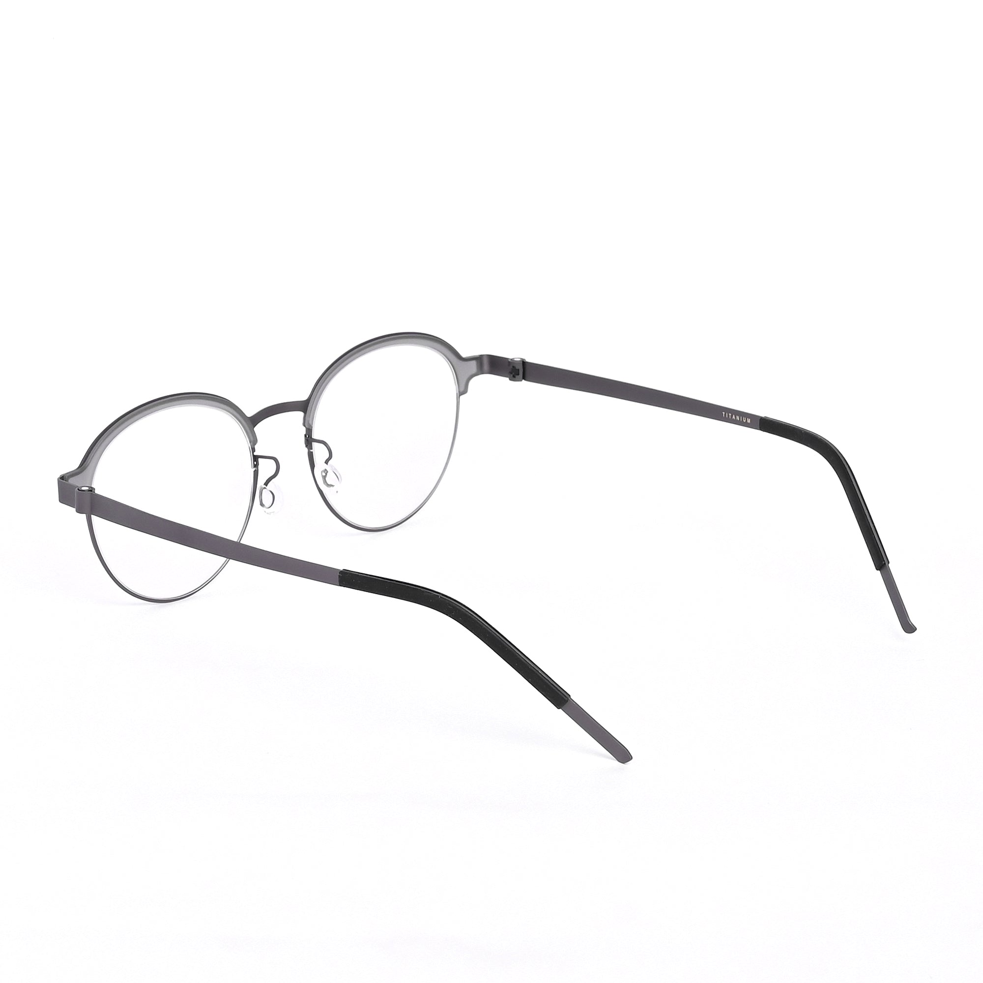 Grey Round Keymount Computer Eyeglasses - LG-004 GRY