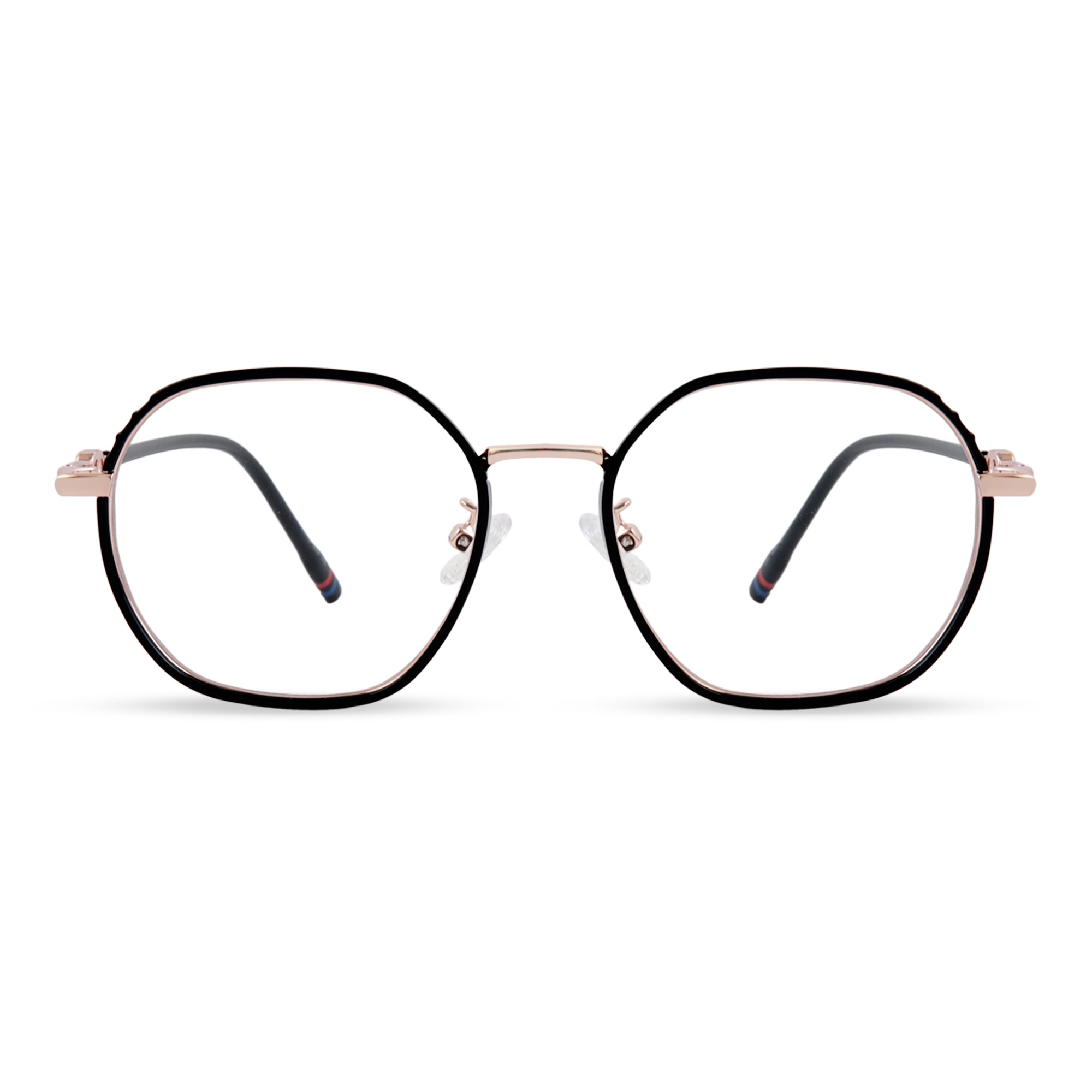 Black Gold Round Keymount Titanium Eyeglasses - LTR23022