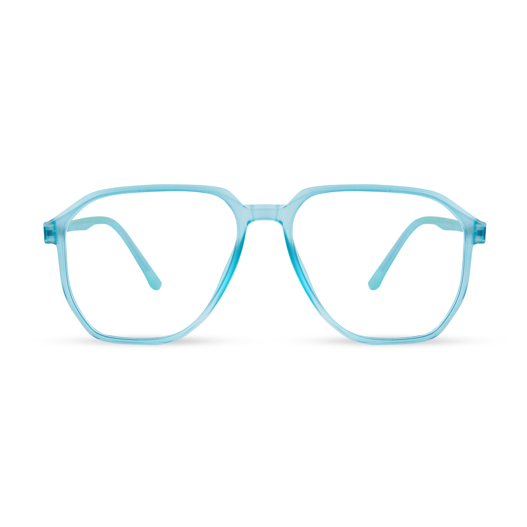 Green TR Hexagon Squares Eyeglasses - LP001