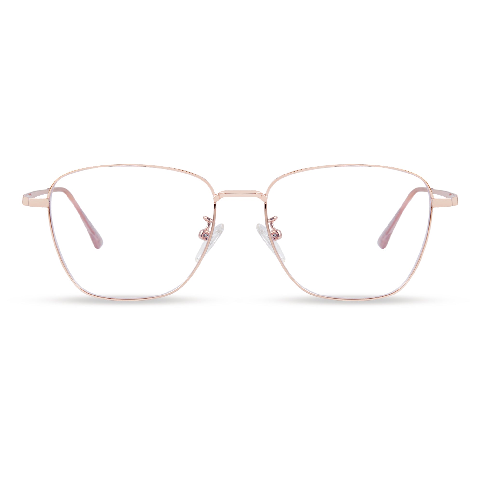 Gold Square Metal Eyeglasses - L51003