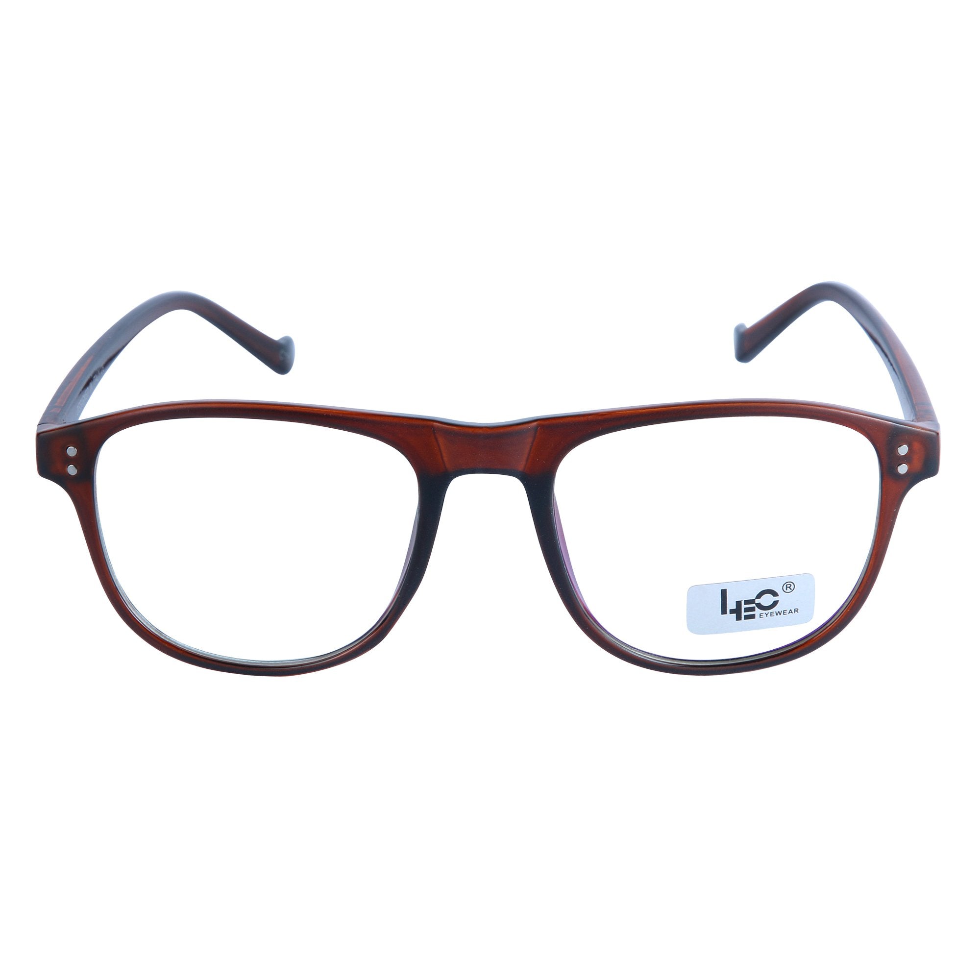 Brown Square Reading Eyeglasses – L109 C15