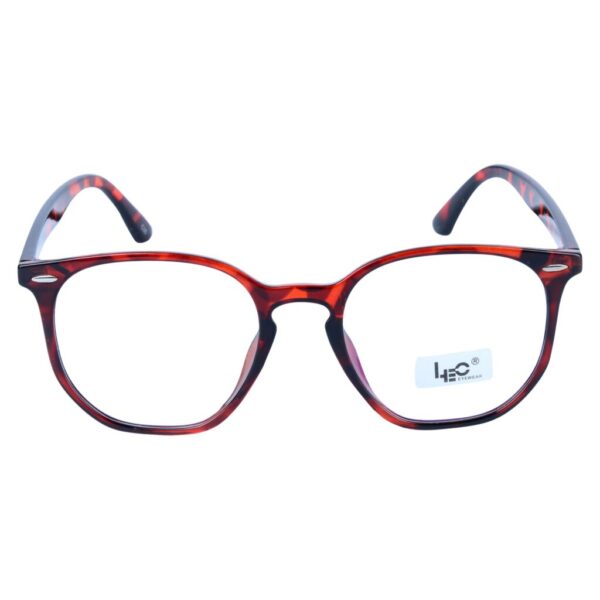Demi Brown Rimmed Hexagon Eyeglasses - L106-C35