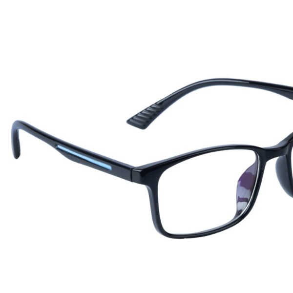 Black & Blue Rimmed Square Eyeglasses - L103-C2BLU