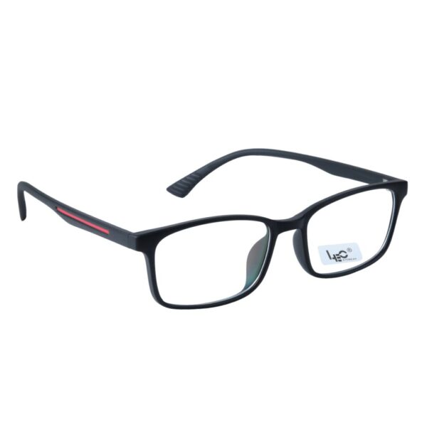 Black & Red Rimmed Square Eyeglasses - L103-C12BR