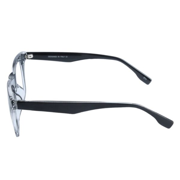Transparent Black Wayfarer Rimmed Eyeglasses - L113-C11