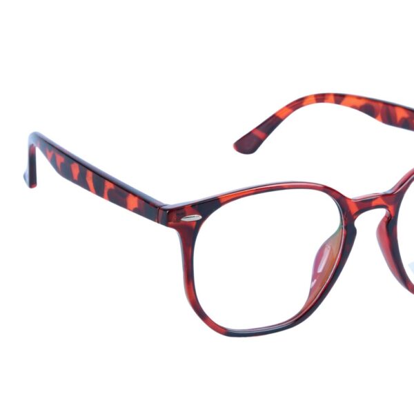 Demi Brown Rimmed Hexagon Eyeglasses - L106-C35
