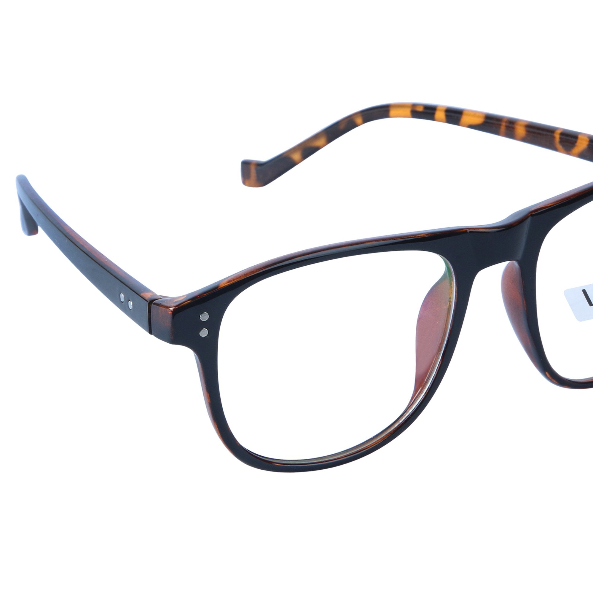 Demi Brown Square Reading Eyeglasses – L109 C8