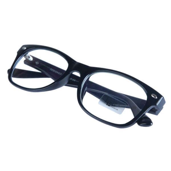 Black Wayfarer Rimmed Eyeglasses - L3108-C2
