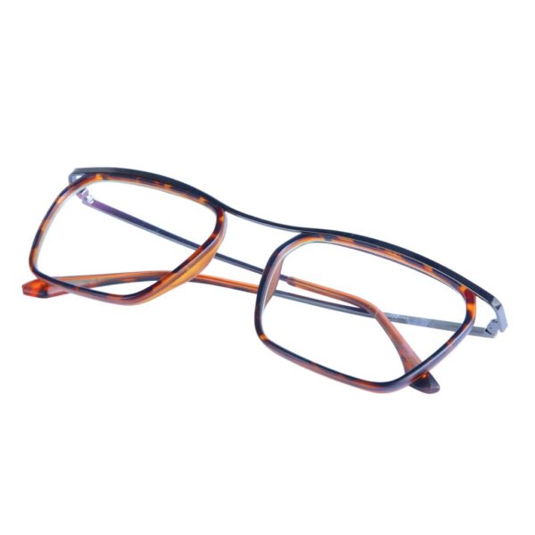 Tortoise Square Rimmed Eyeglasses - L1543