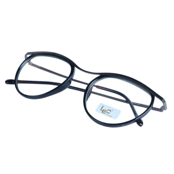 Black Rimmed Round Eyeglasses - L-1544BLK