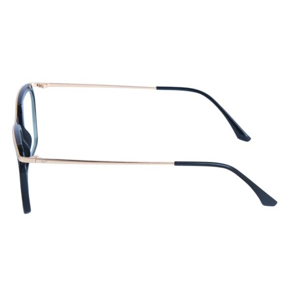 Gold & Black Square Rimmed Eyeglasses - L1543