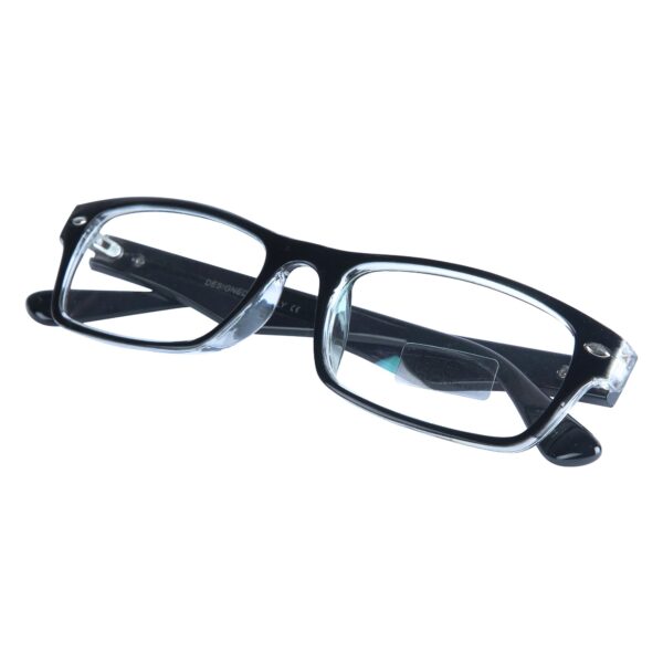 Transparent & Black Wayfarer Rimmed Eyeglasses - L3109-C11