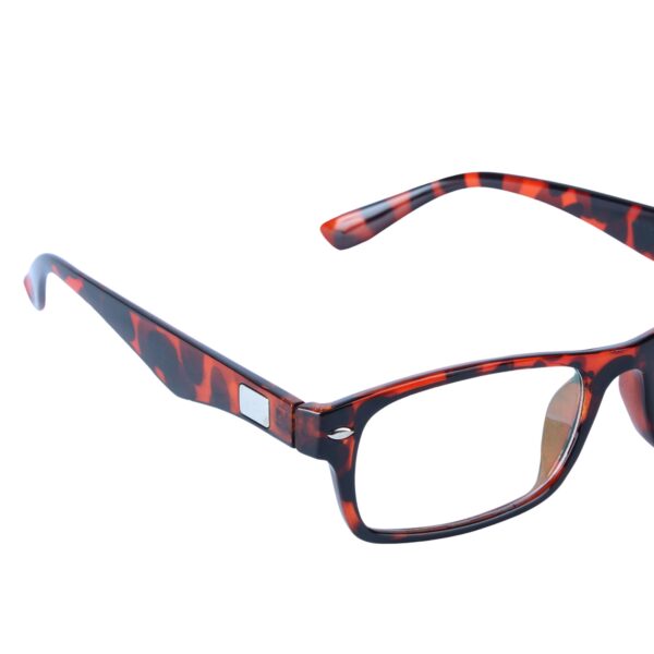 Transparent & Brown Wayfarer Rimmed Eyeglasses - L3109-C6