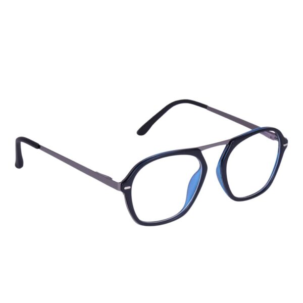 Black & Blue Square Rimmed Eyeglasses - L2846