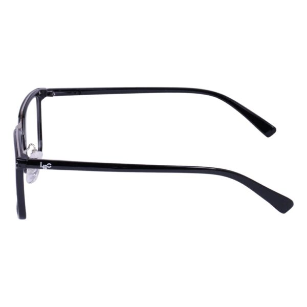 Black & Silver Square Rimmed Eyeglasses - L2755