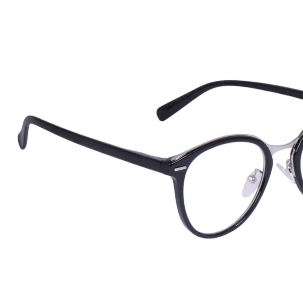 Black & Silver Cateye Rimmed Eyeglasses - L2758