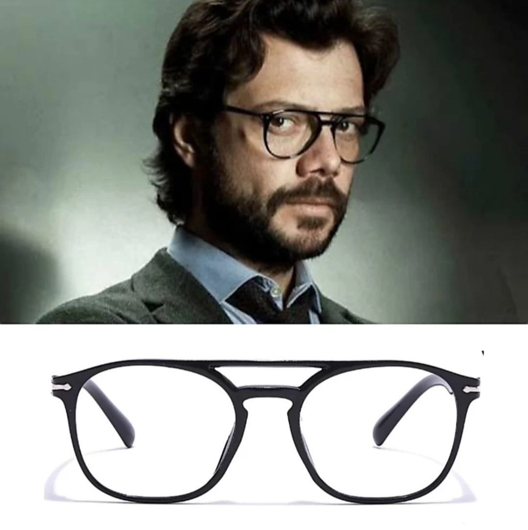 Matte & Transparent Hexagon Rimmed Eyeglasses - L105-C30