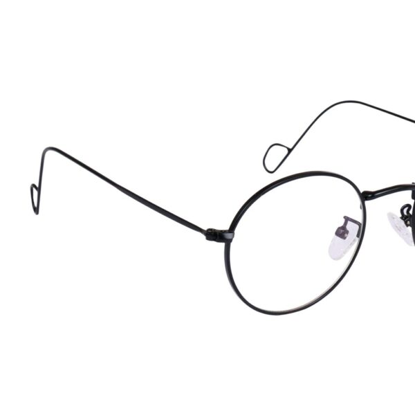 Black Round Metal Eyeglasses - L3057