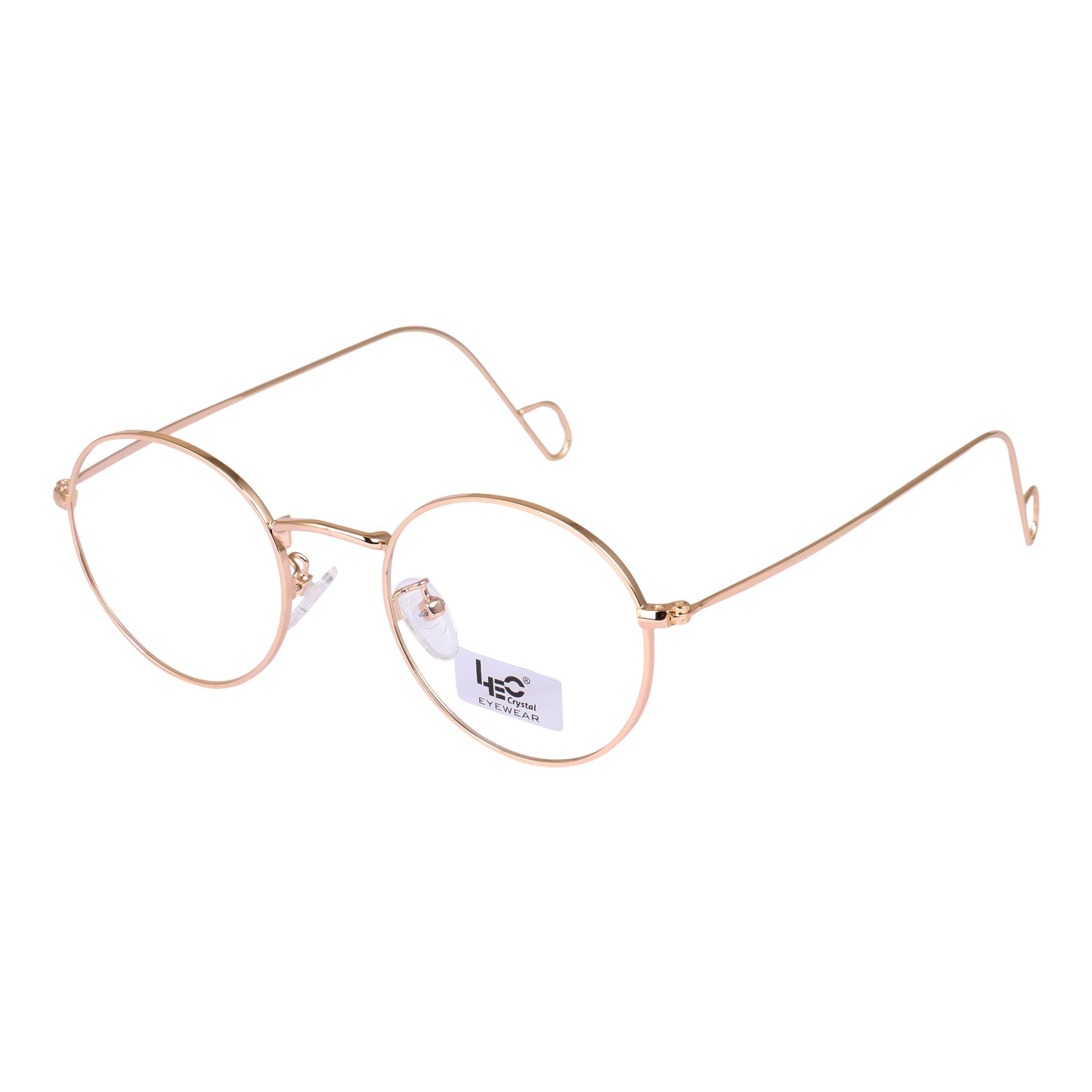 Gold Round Metal Eyeglasses - L3057