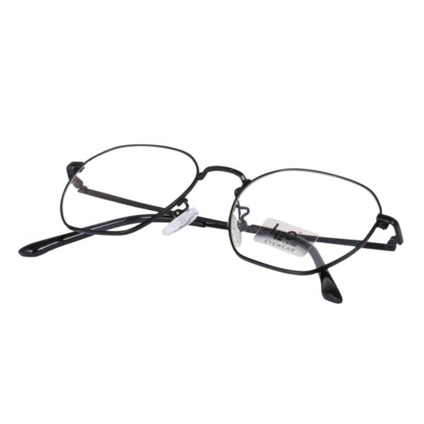 Black Hexagon Metal Eyeglasses - L3143