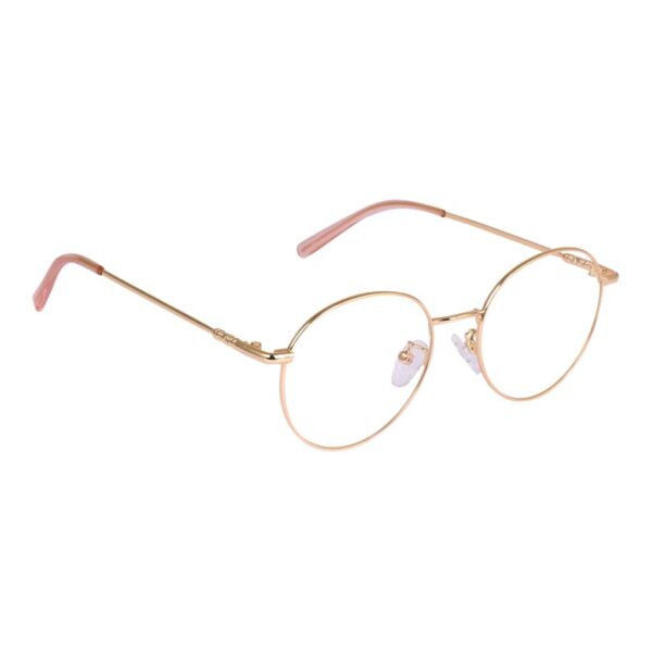 Gold Round Metal Eyeglasses - L3167