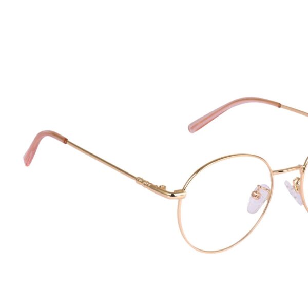 Gold Round Metal Eyeglasses - L3167