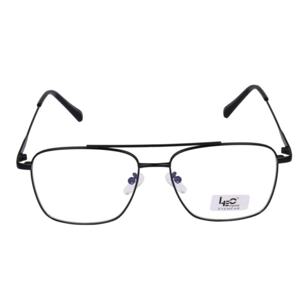 Black Square Metal Eyeglasses - L3076