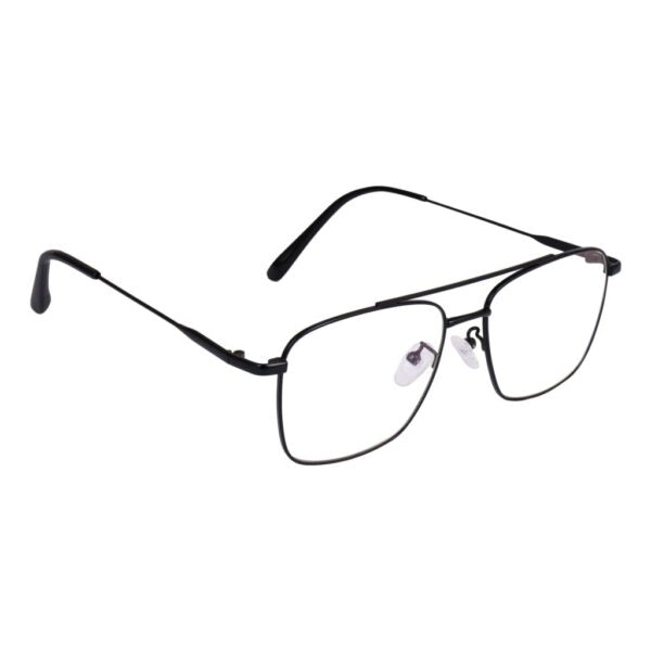 Black Square Metal Eyeglasses - L3076