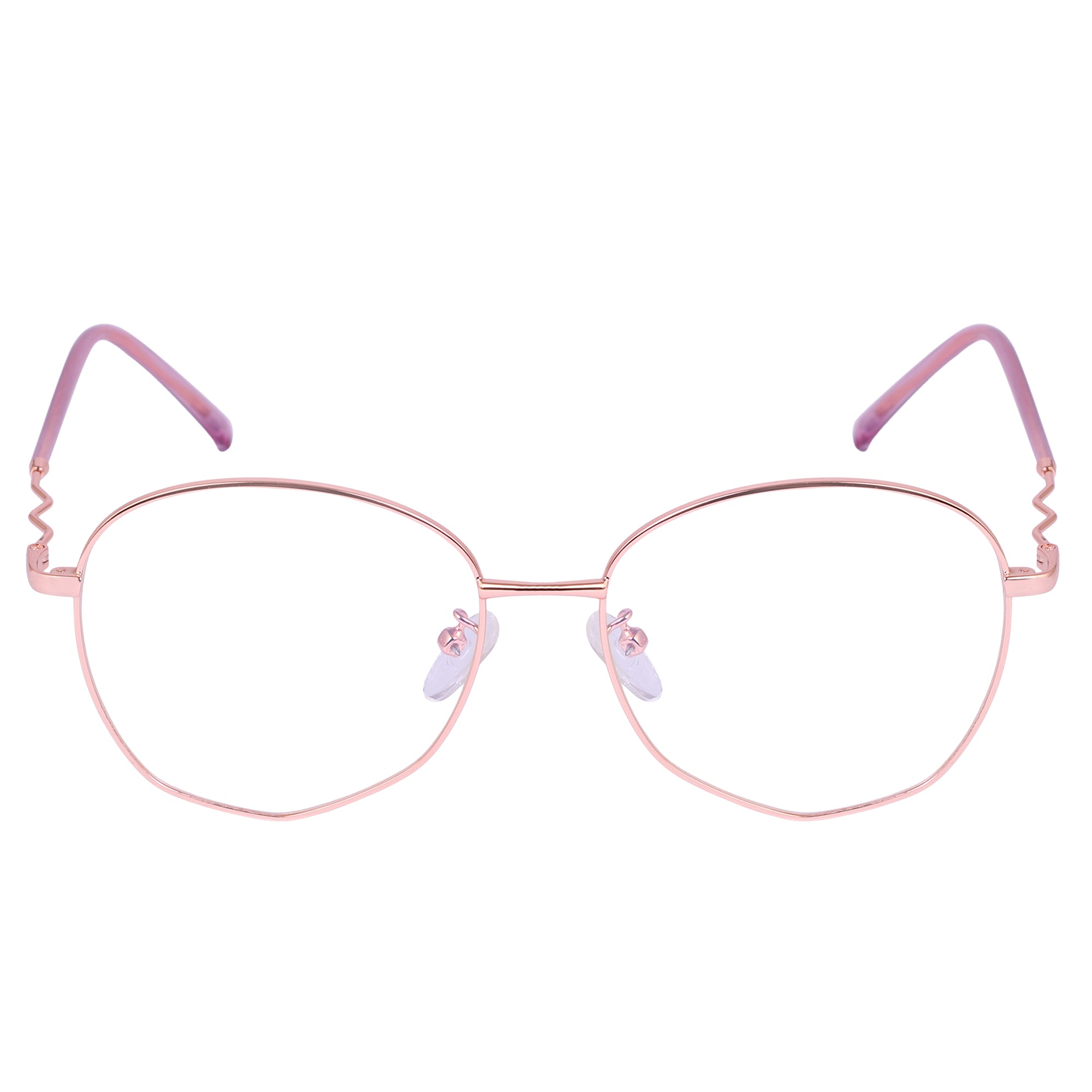 Vintage Rose Gold Hexagon Metal Eyeglasses L35014 – LEO Eyewear