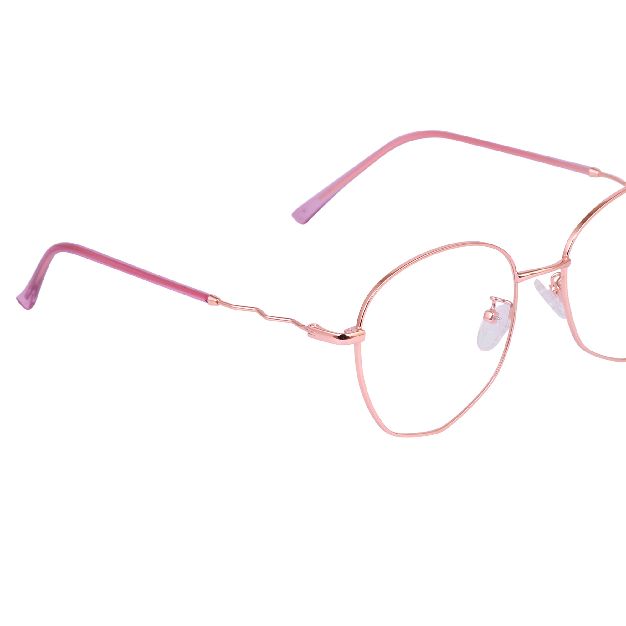 Vintage Rose Gold Hexagon Metal Eyeglasses L35014 – LEO Eyewear