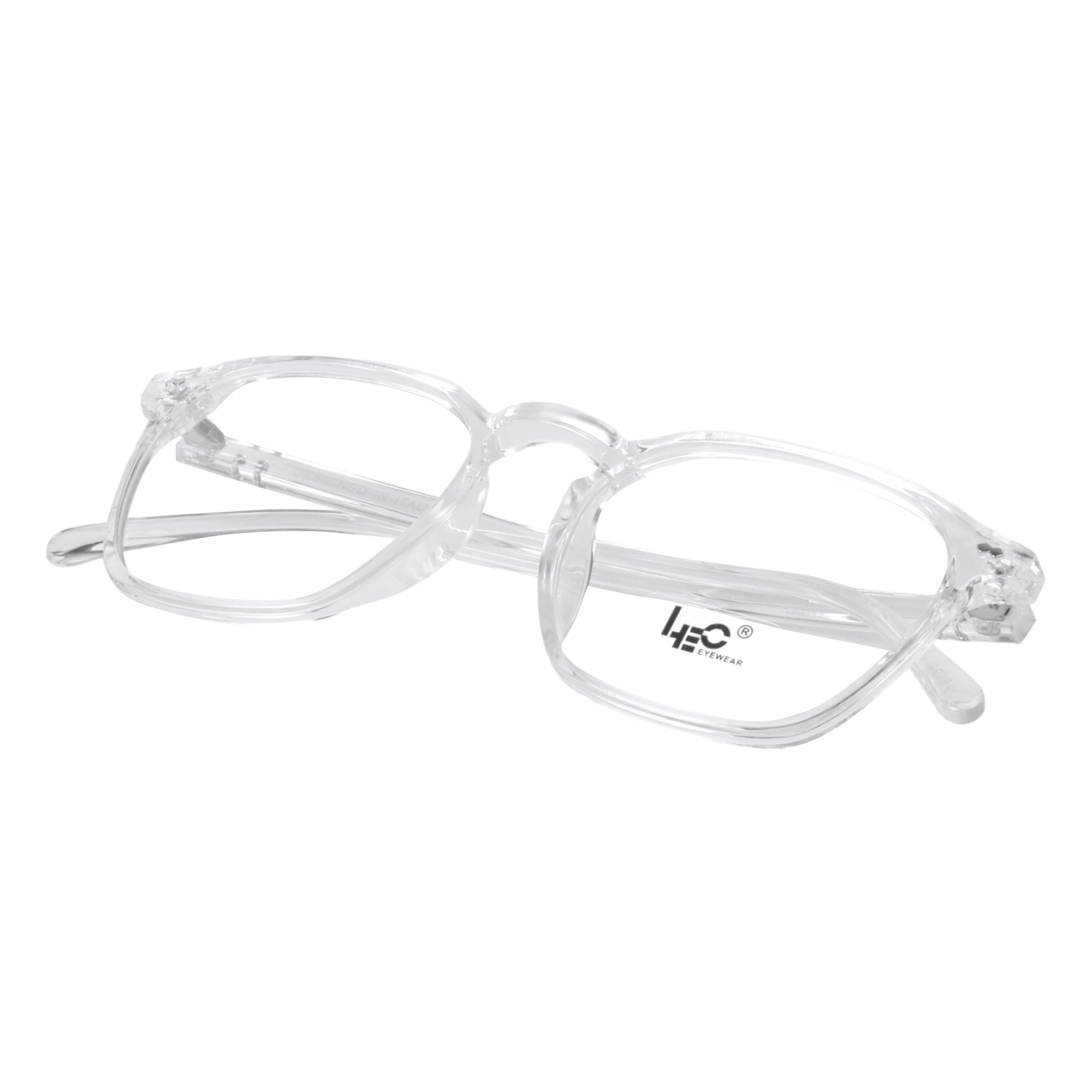 Shine Transparent Hexagon Eyeglasses - L110-C29