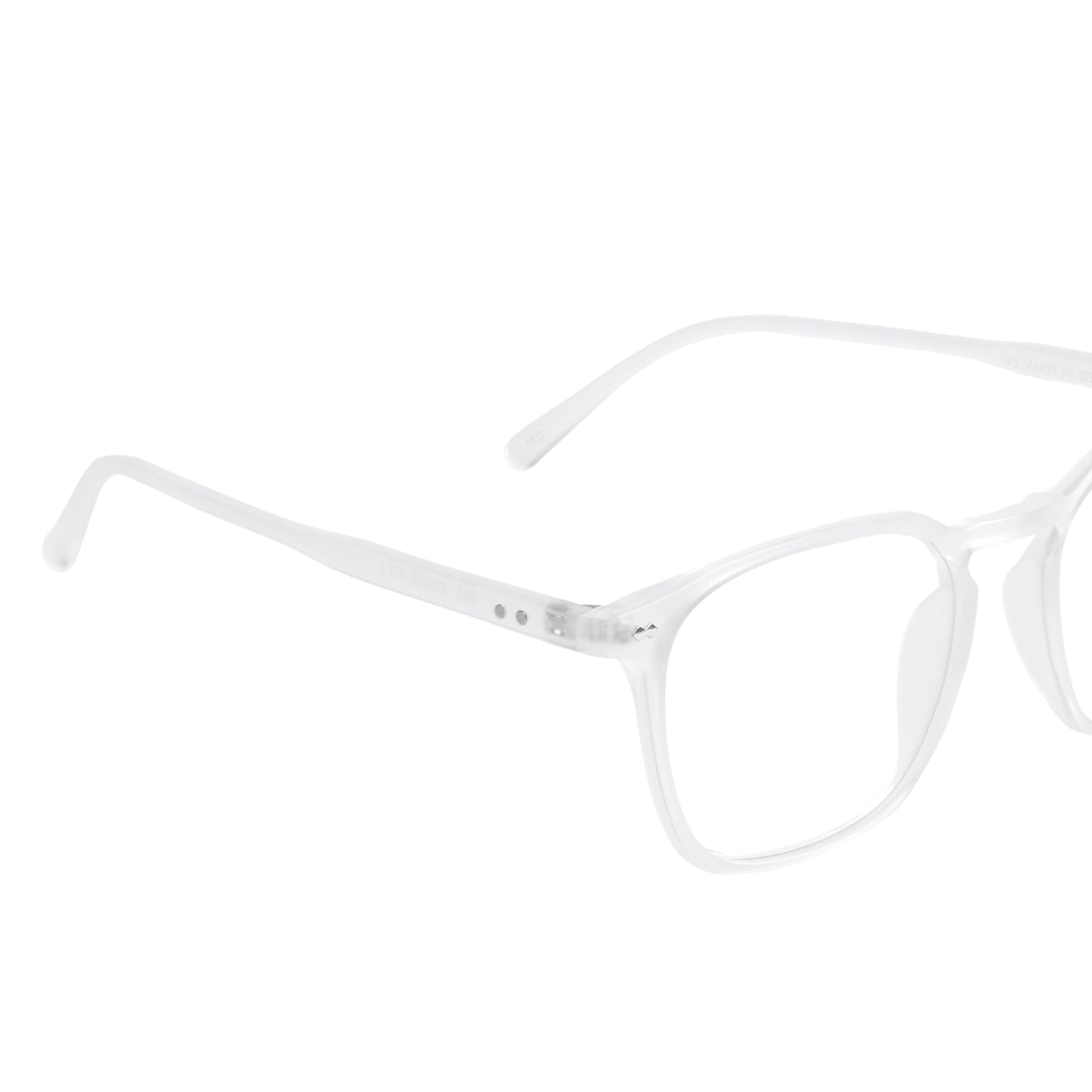 Matte Transparent Hexagon Eyeglasses - L110-C30