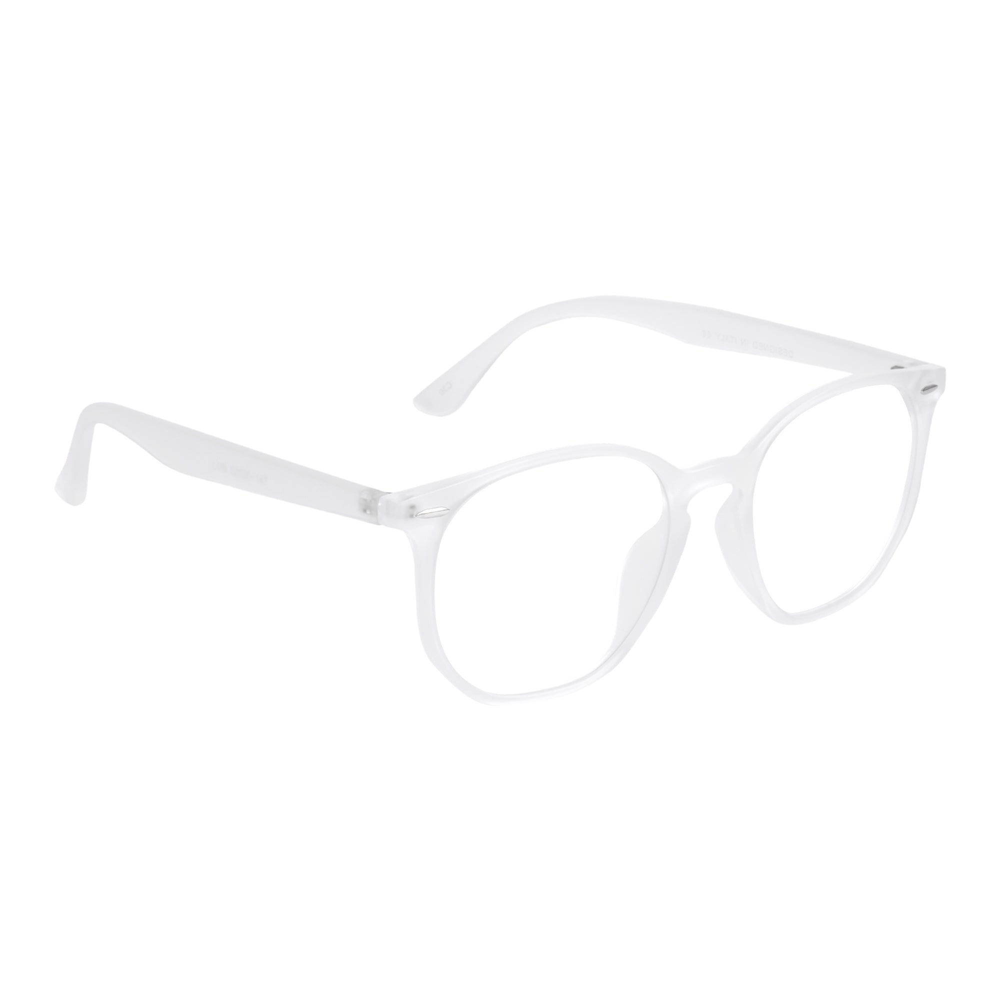 Matte Transparent Hexagon Unisex Eyeglasses - L106-C30