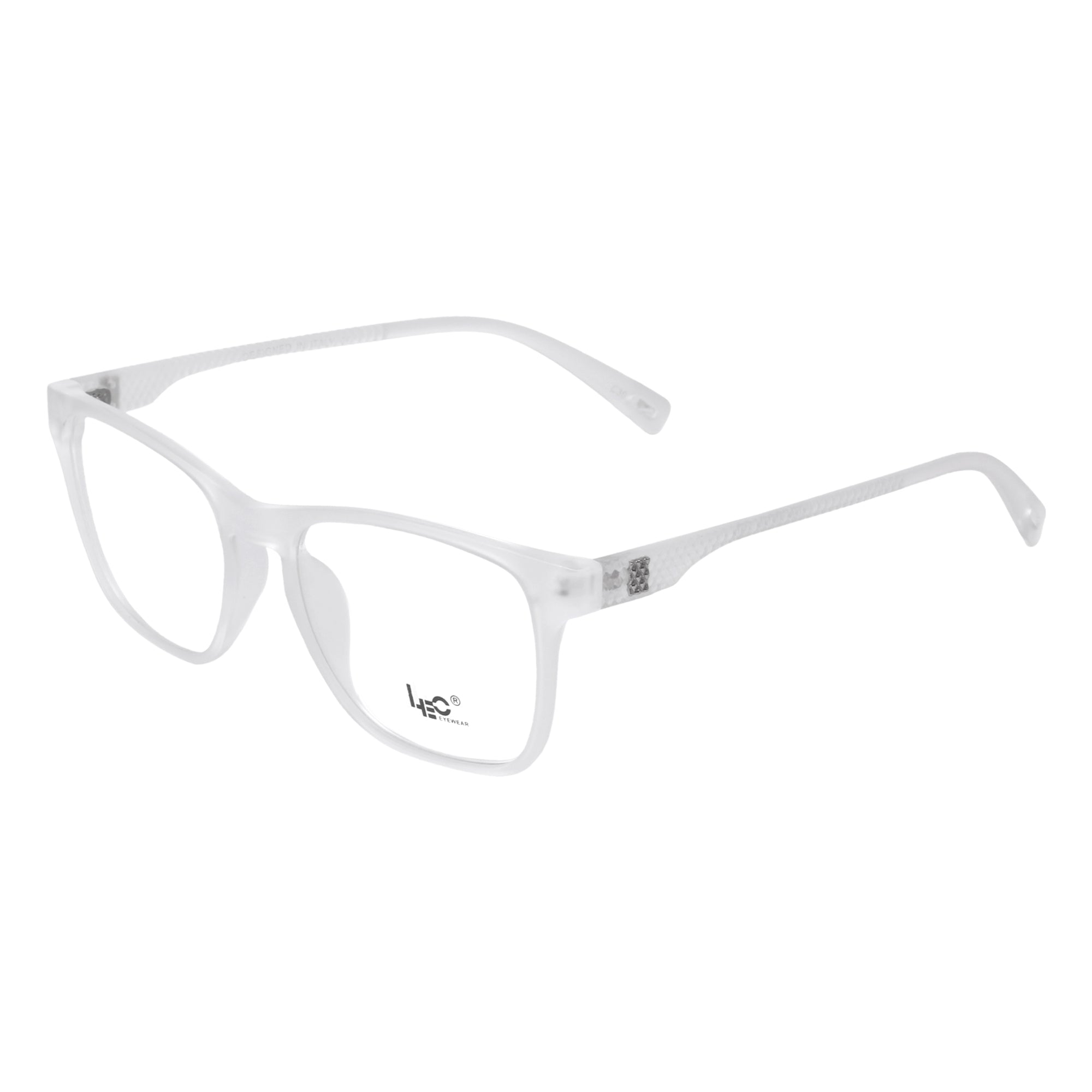 Matte & Transparent Square Eyeglasses - L116-C30