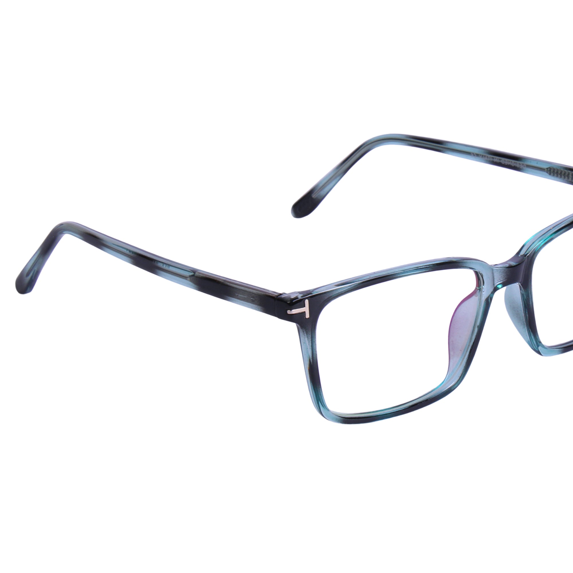 Blue Tortoise Square Eyeglasses - LP80108 C56