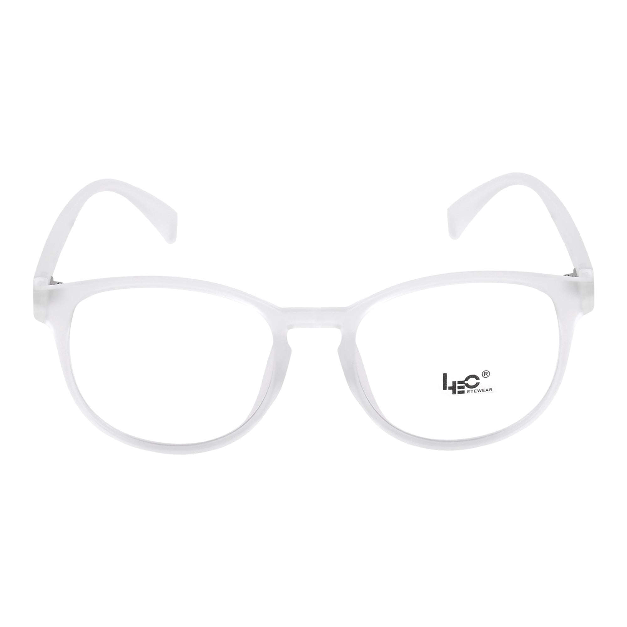 Matte Transparent Round Eyeglasses - L6006 C30