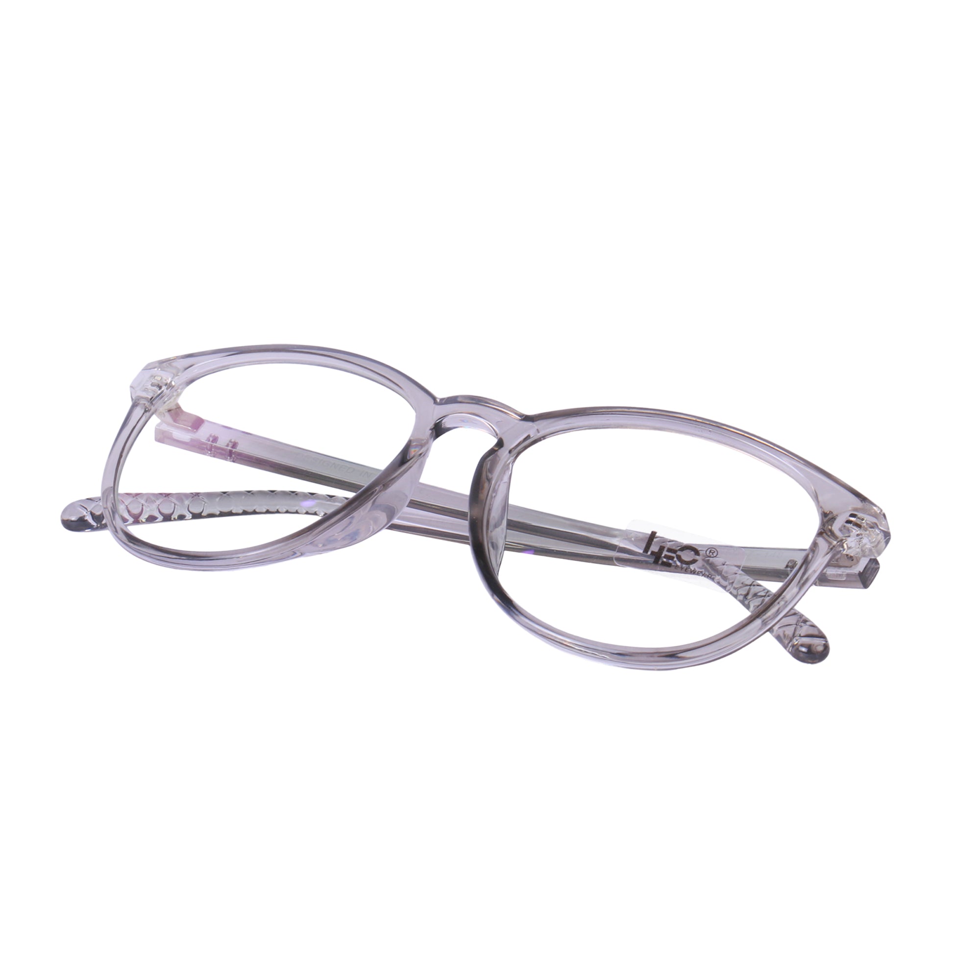 Grey Round Eyeglasses - L6015 c31