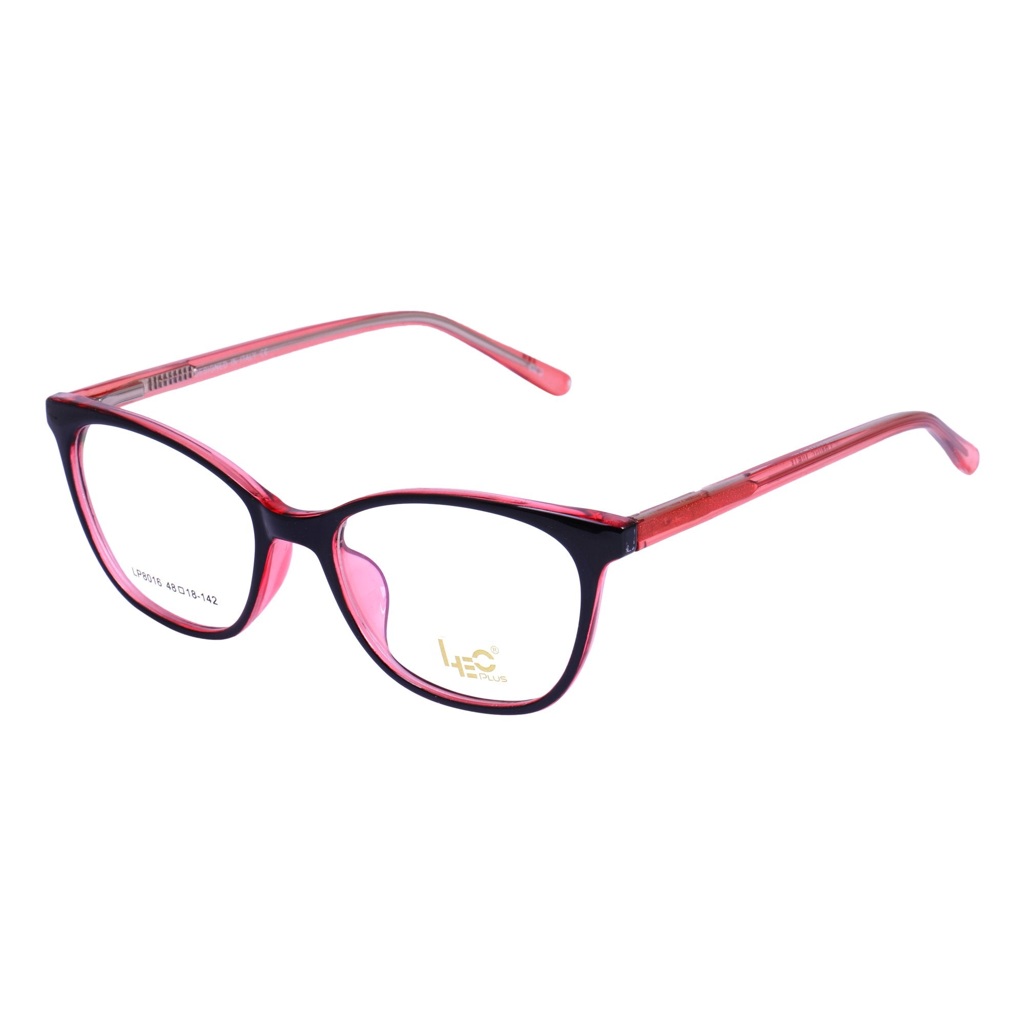 Black & Pink Cateye Rimmed Eyeglasses - LP8016-C29