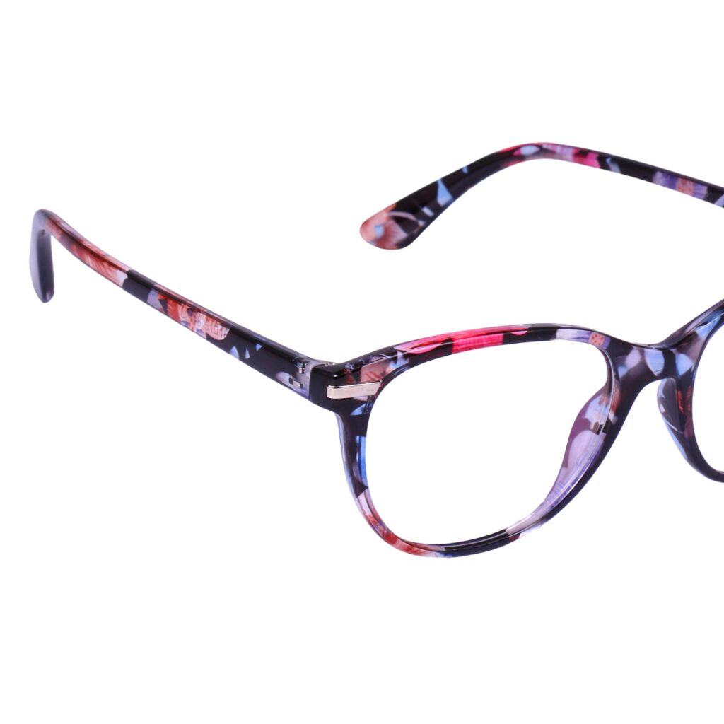 Multicolor -1 Cateye Rimmed Eyeglasses - L2116 C6