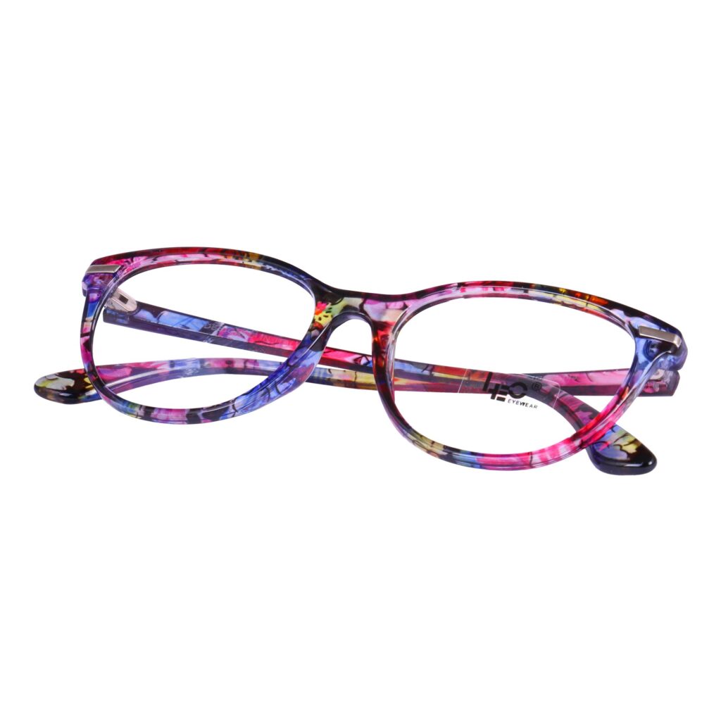 Multicolor- 2 Cateye Rimmed Eyeglasses - L2116