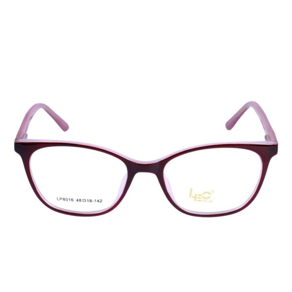Maroon Cateye Rimmed Eyeglasses - LP8016-C15