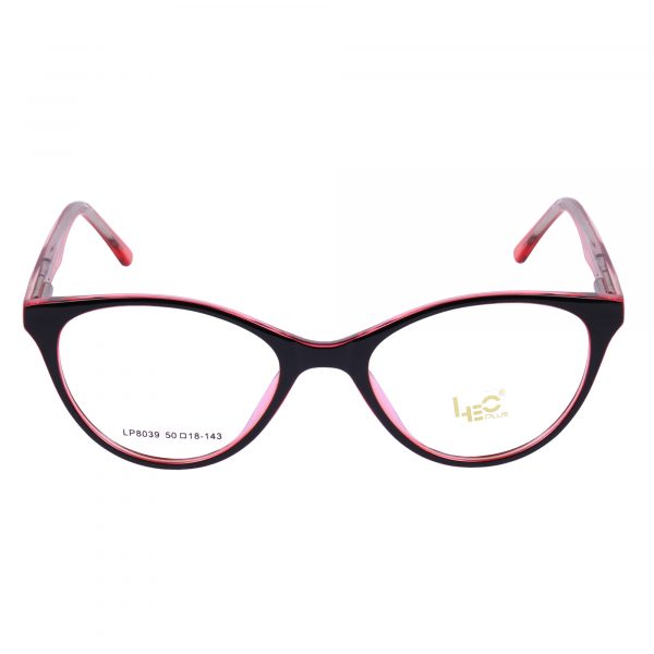 Black & Red Cateye Rimmed Eyeglasses - L8039-C29