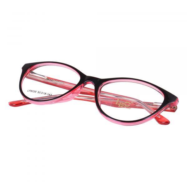 Black & Red Cateye Rimmed Eyeglasses - L8039-C29
