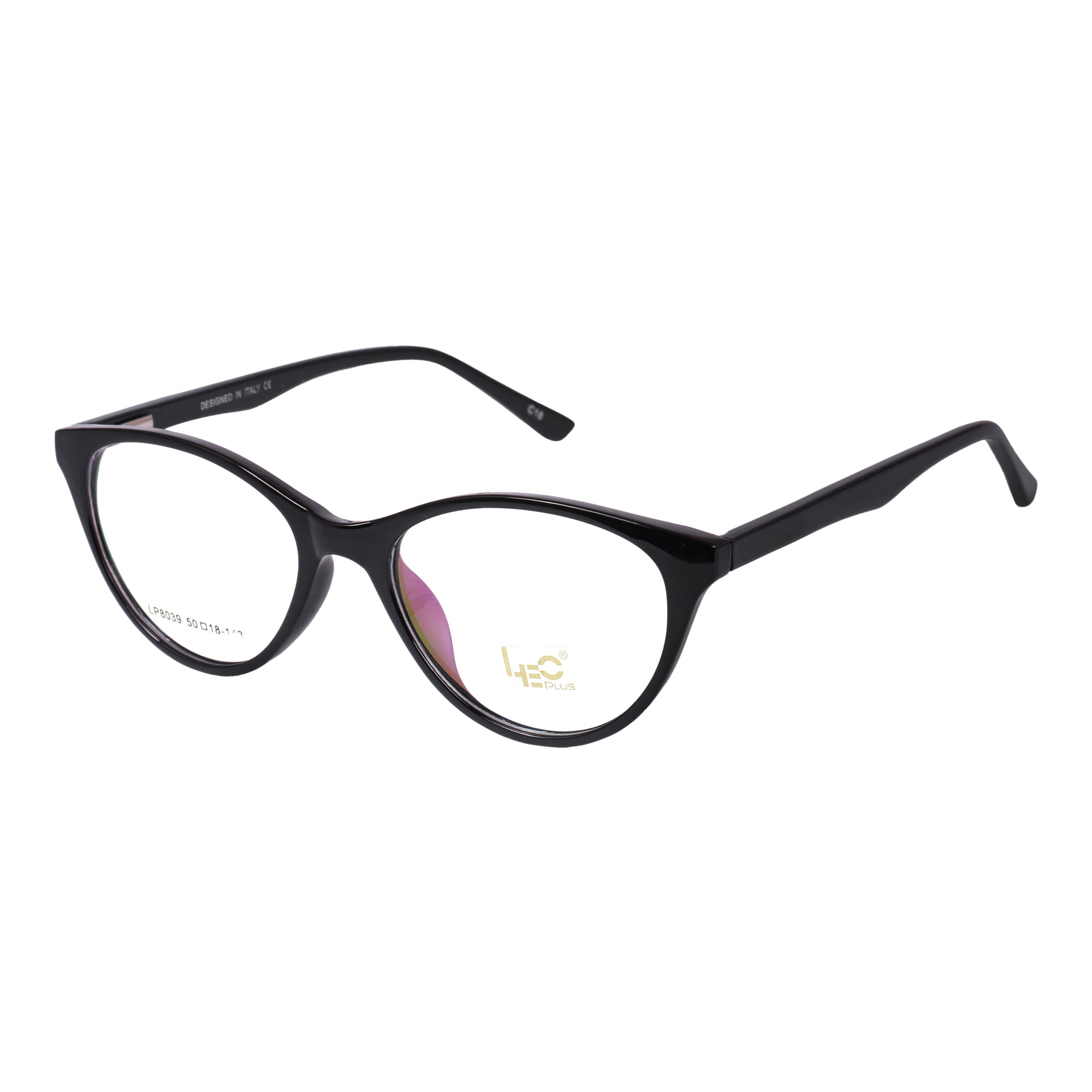 Black Cateye Rimmed Eyeglasses - L8039-C18