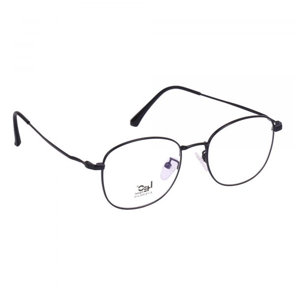 Black Round Metal Eyeglasses - L3217 BLACK