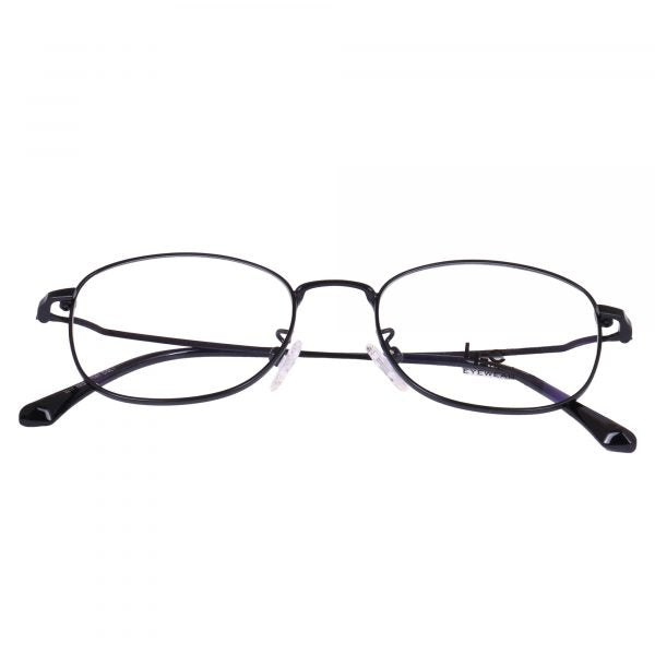 Black Round Metal Eyeglasses - L3217 BLACK