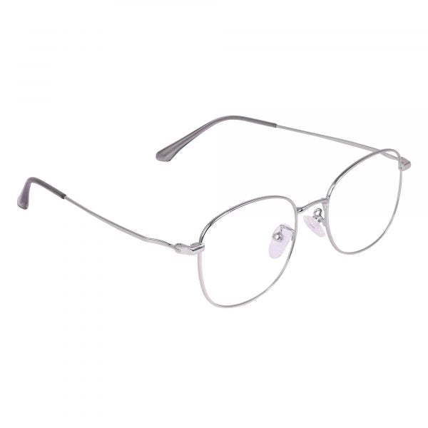 SILVER Round Metal Eyeglasses - L3217