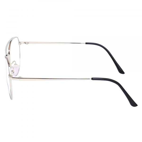 BLACK & SILVER Aviator Metal Eyeglasses - L3134